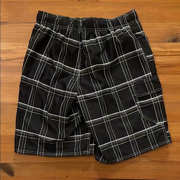 OP Ocean Pacific Black Board Shorts Swim Trunks Mens Size Medium 32-34 Beach - Picture 5 of 12